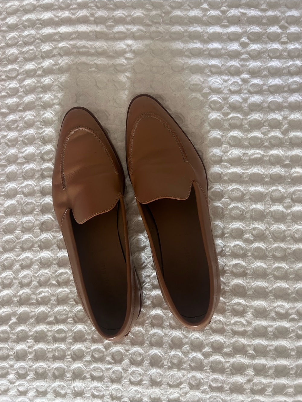 Everlane Made in Italy Women's Tan Genuine Leather Loafers Size 9
